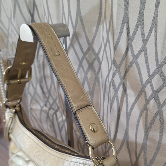 Coach 2009 Metallic Gold Shoulder Bag - Picture 5 of 12